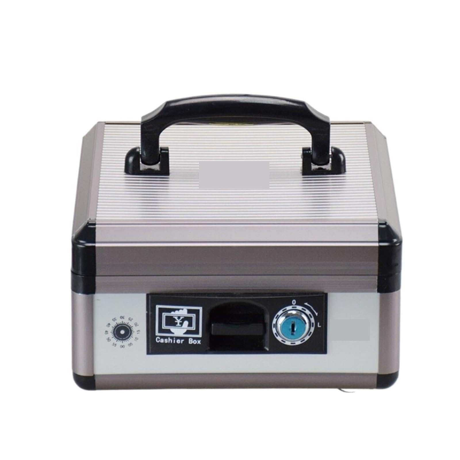 Caisse en Métal Portable avec Serrure Et Clé