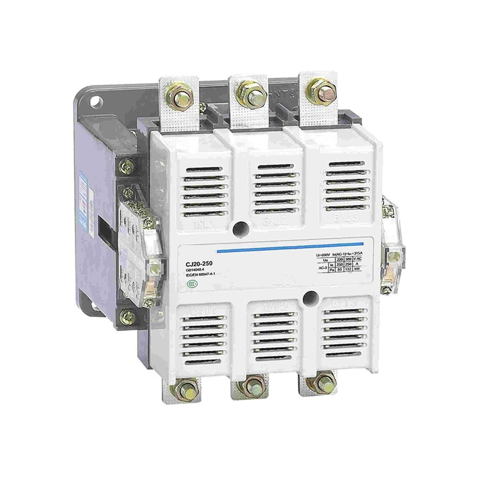 Contacteur CA CJ20-250 380V avec bobine alternative pour commande electrique - 2