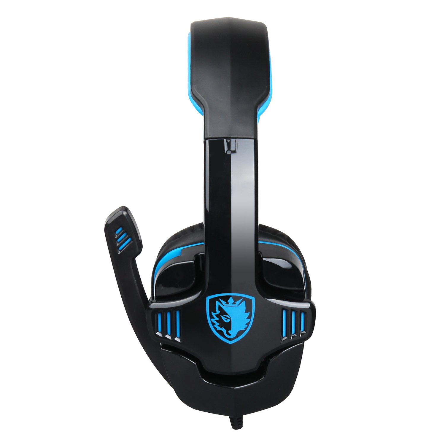 Stereo Gaming Headphone Headset with Microphone (Blue)