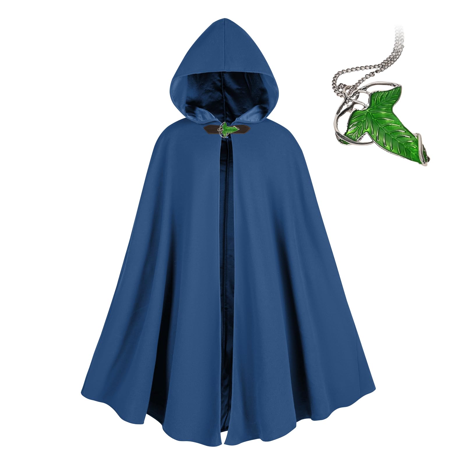 VZQI Cape à capuche de la Renaissance – Hobbit – Costume médiéval