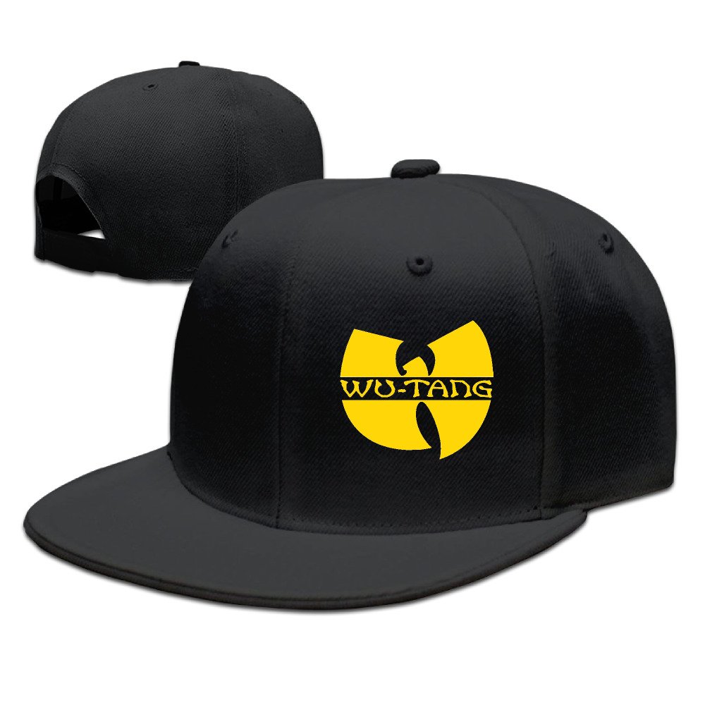 Wu Tang Clan Classic Yellow Logo Plain Adjustable Cap Fitted Strapback Hat Apparel