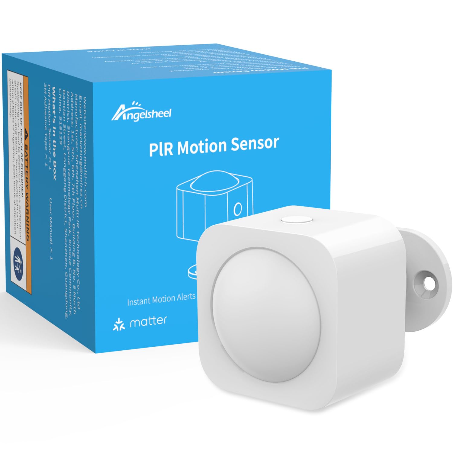 Matter Motion Sensor, PIR Movement Sensor, Thread Indoor Sensor