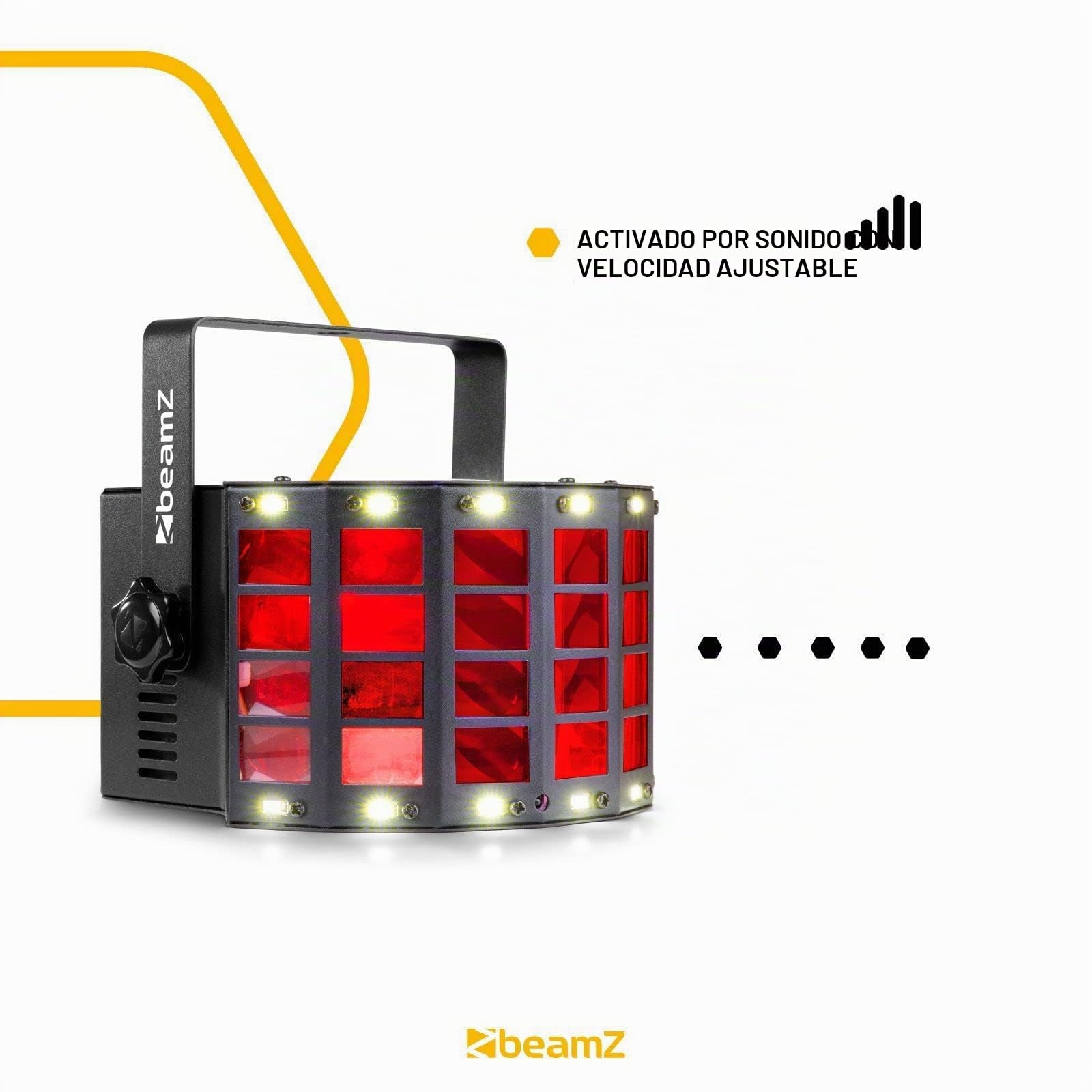BeamZ Butterfly - proyector RGB para fiestas y celebraciones color negro