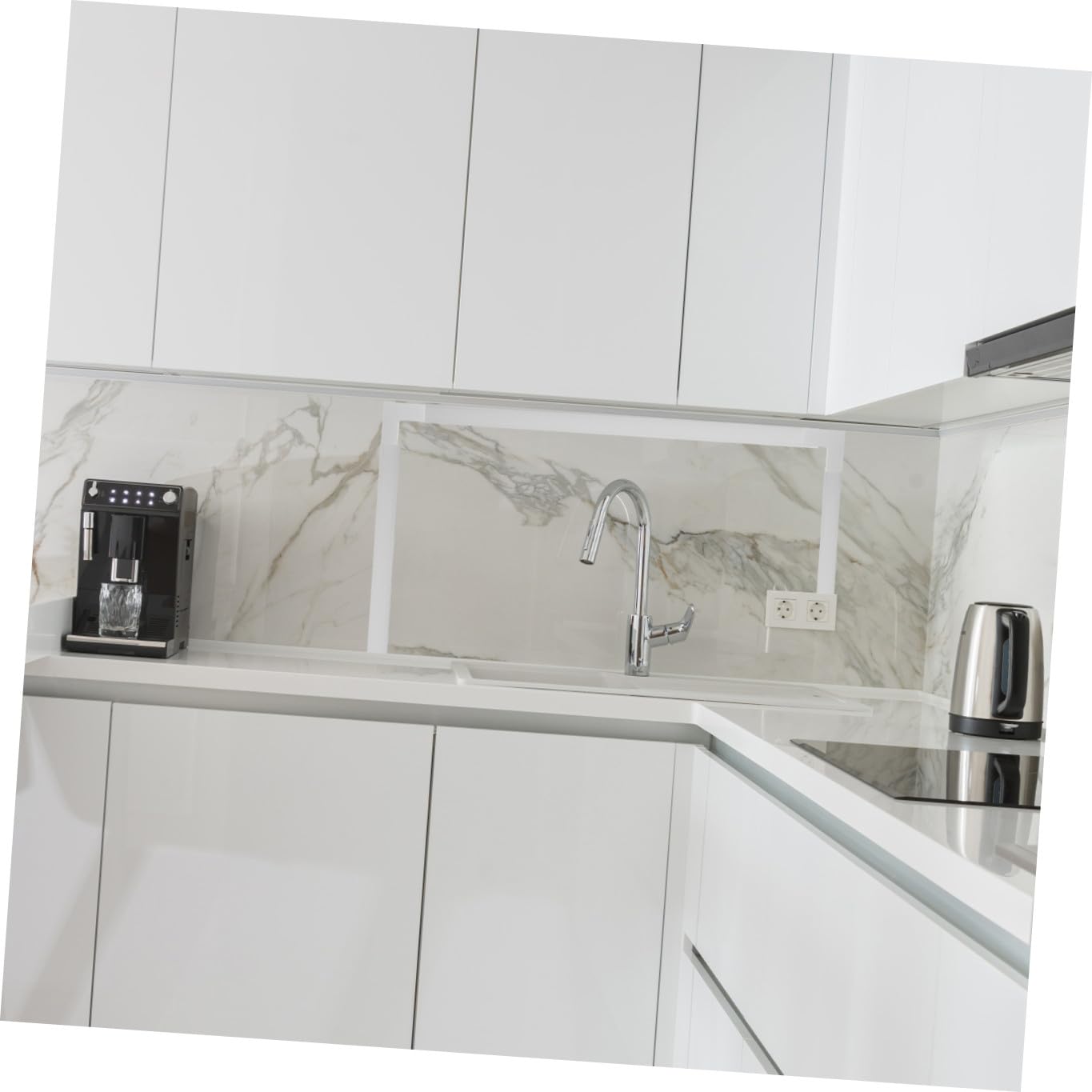 DOITOOL Canalina Passacavi Adesiva in Pvc Bianco, Facile da Installare, per Casa e Ufficio, Nasconde Cavi e Fili Elettrici