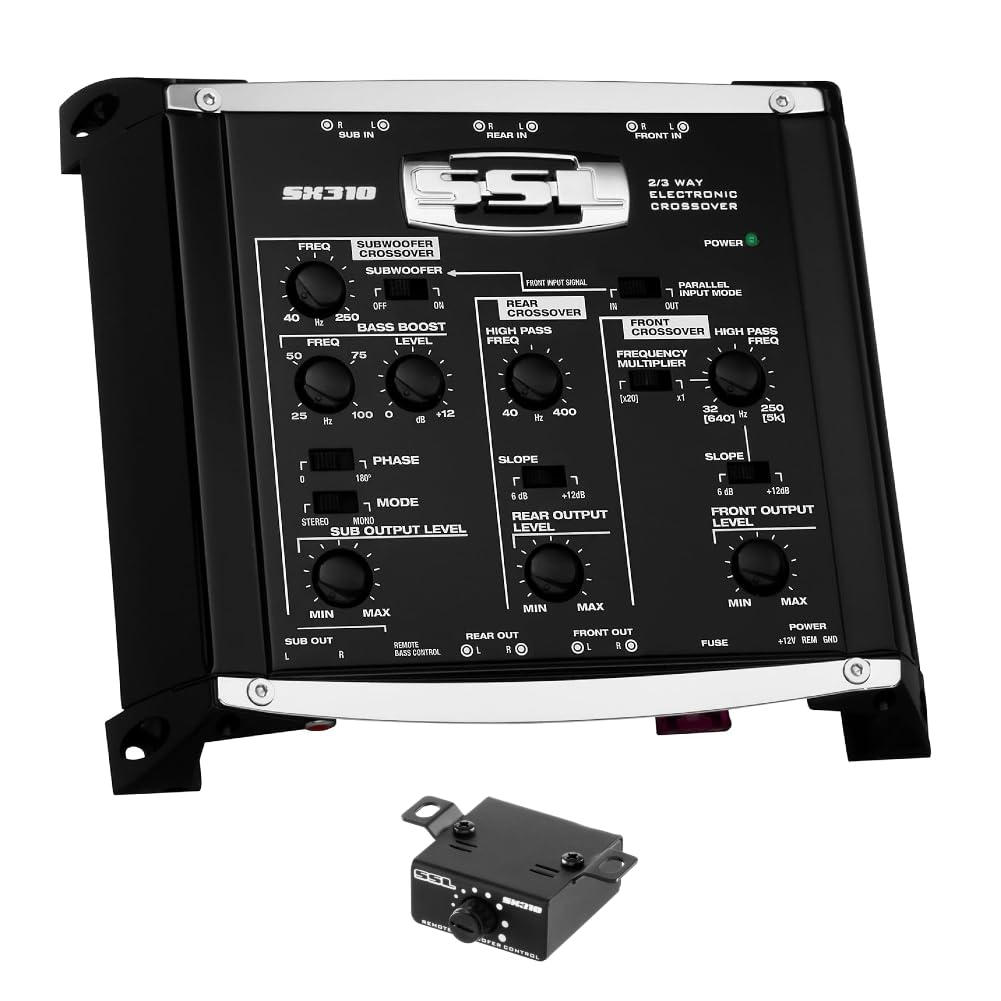 Equalizzatore SoundStorm S4EQ A 4 Bande | Preamp Con Crossover Per Auto - Controllo Frequenze E Subwoofer