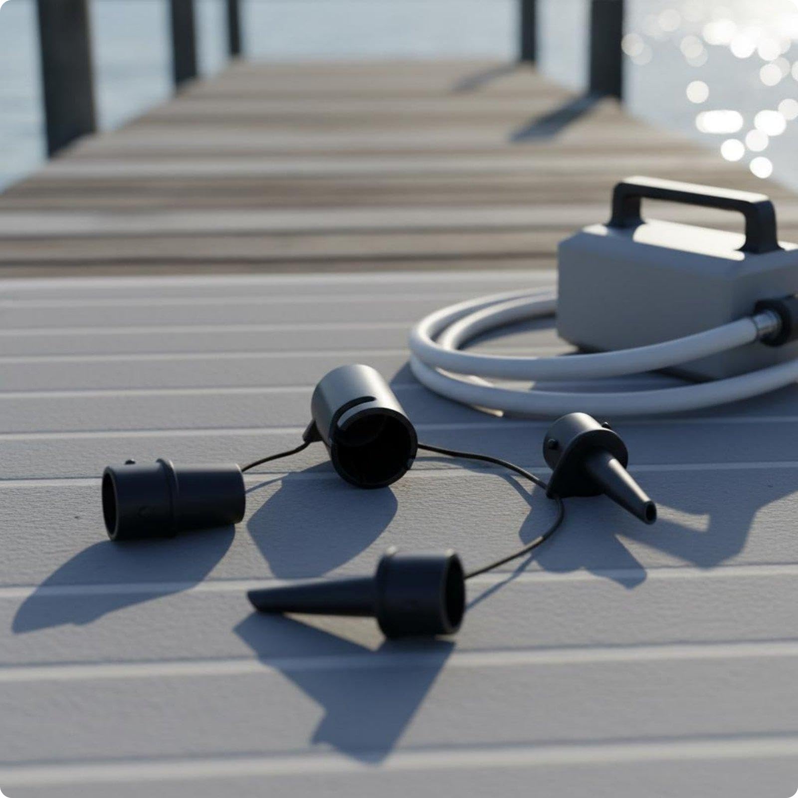 Inflatable Boat Adapter Versatile Air Pump Wear-Resistant Tire Pump Connector Car 3-in-1-image-7