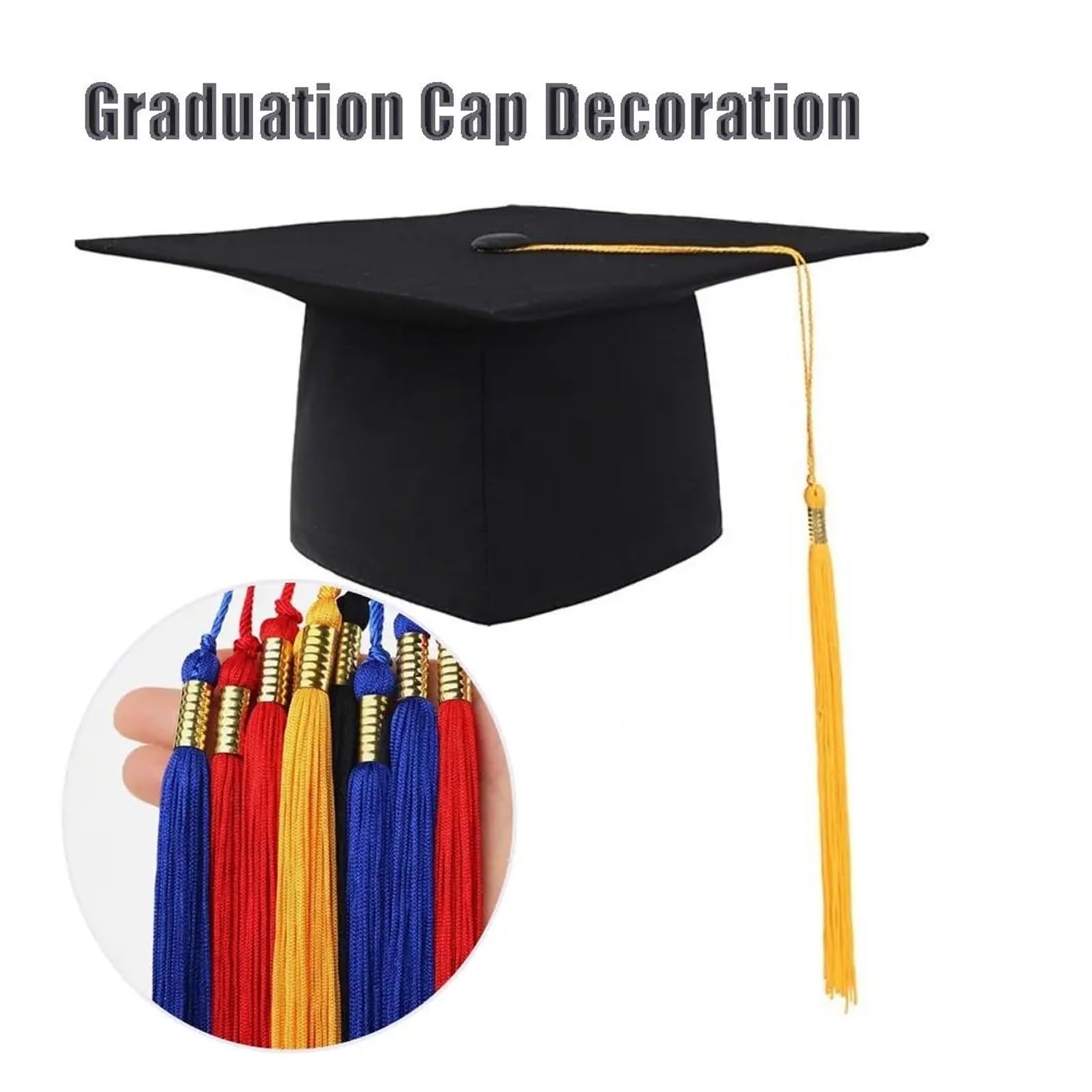 100 borlas de graduación largas para colgar en la ceremonia