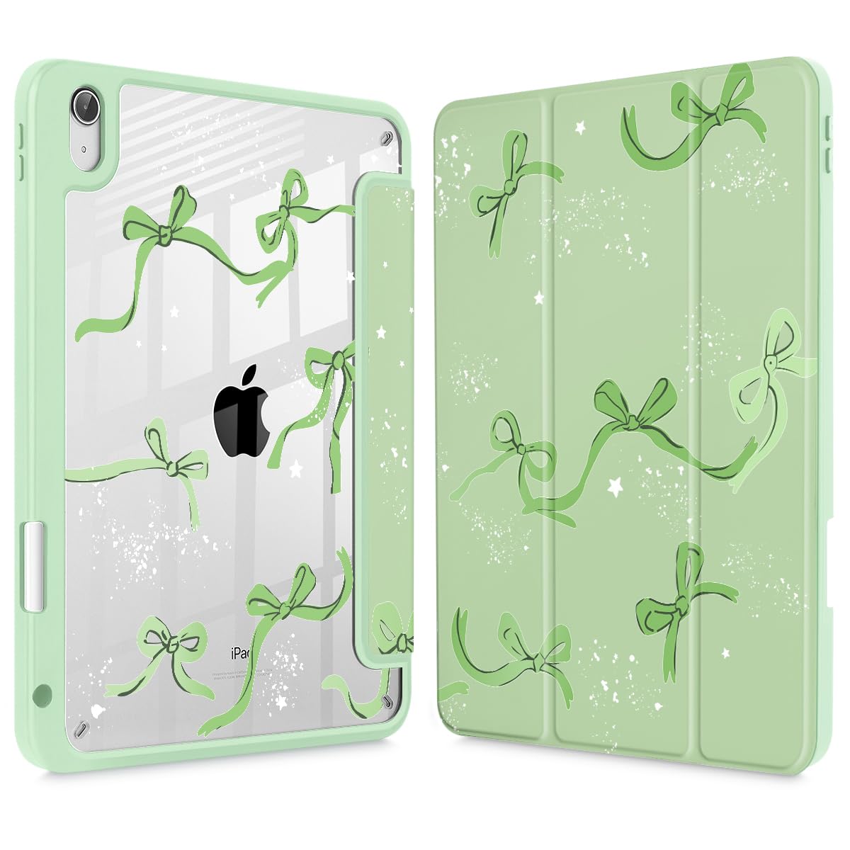 Tuiklol Case for iPad 11 inch (A16 Chip) 2025 Gen 11th / iPad 10.9 inch 2022 10th Gen, Buit in Pencil Holder with Shockproof Cover Clear Transparent