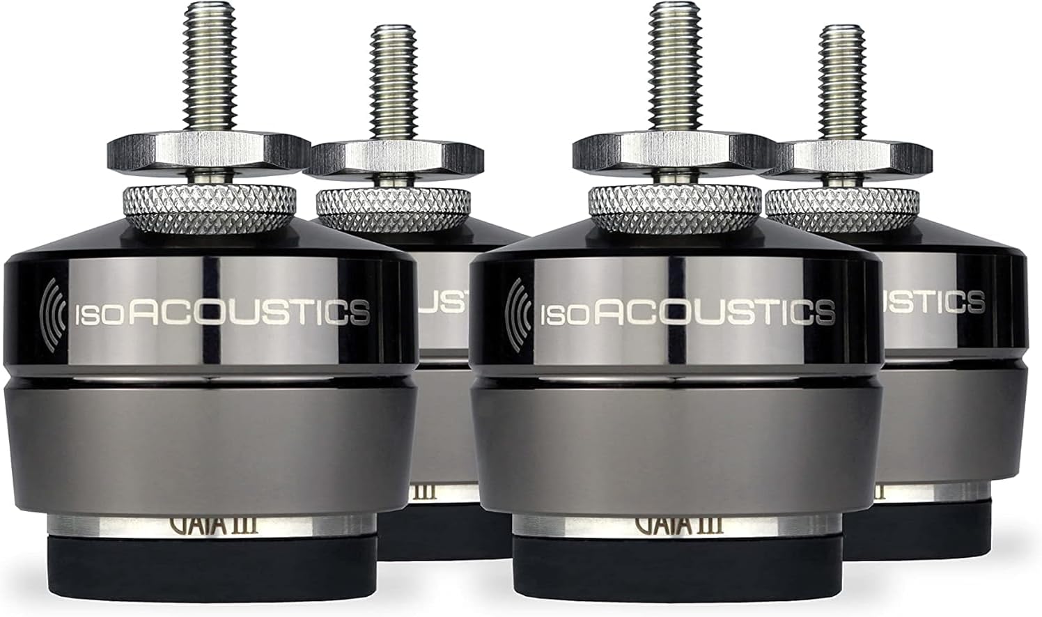 Gaia Series Isolation Feet for Speakers & Subwoofers (Gaia III, 70 lb max) – Set of 4