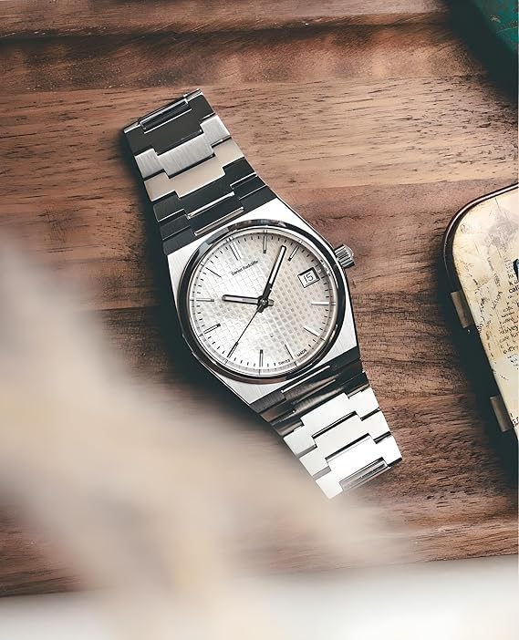 Image of Mister Empire Analog Wrist Watch for Men, Stainless Steel, Black /White Dial, DRM PE-11