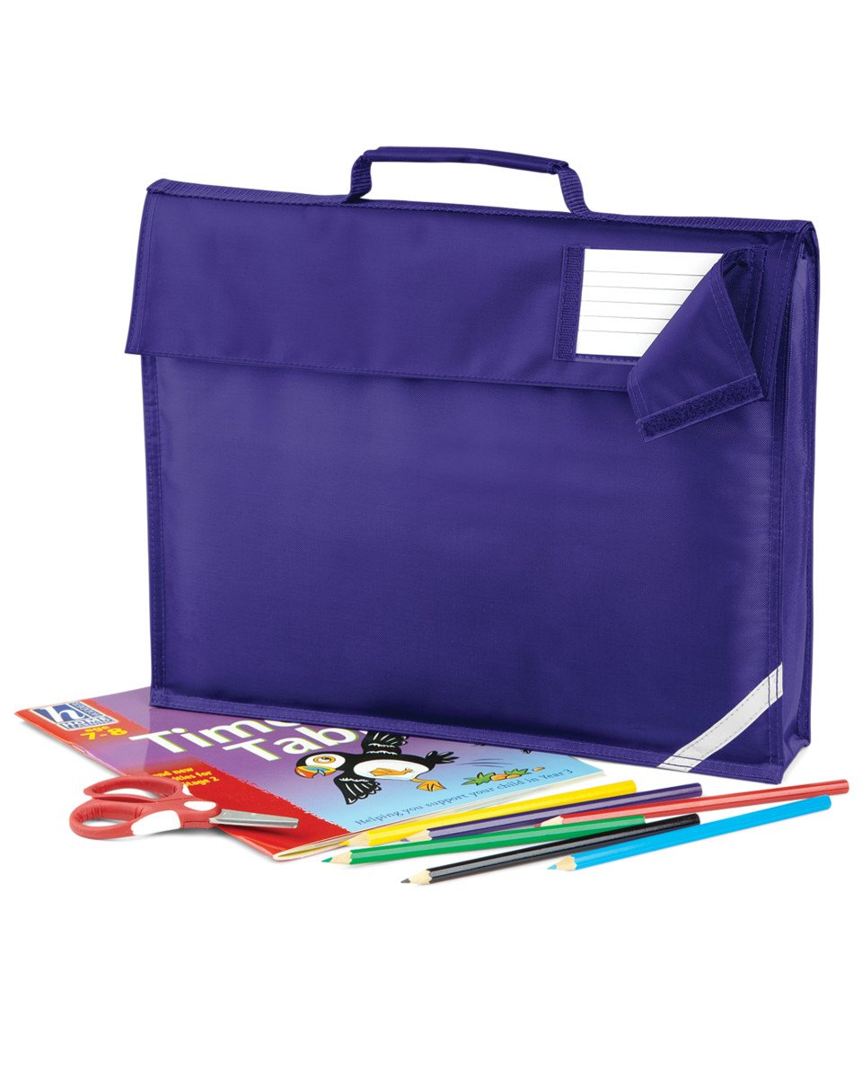 Quadra Purple Junior Book Bag Colour= Size=O/S