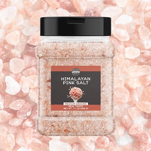 Miniatura 3 de Birch & Meadow Sal rosa del Himalaya, 1.1 libras, procedente de Pakistán, sal natural