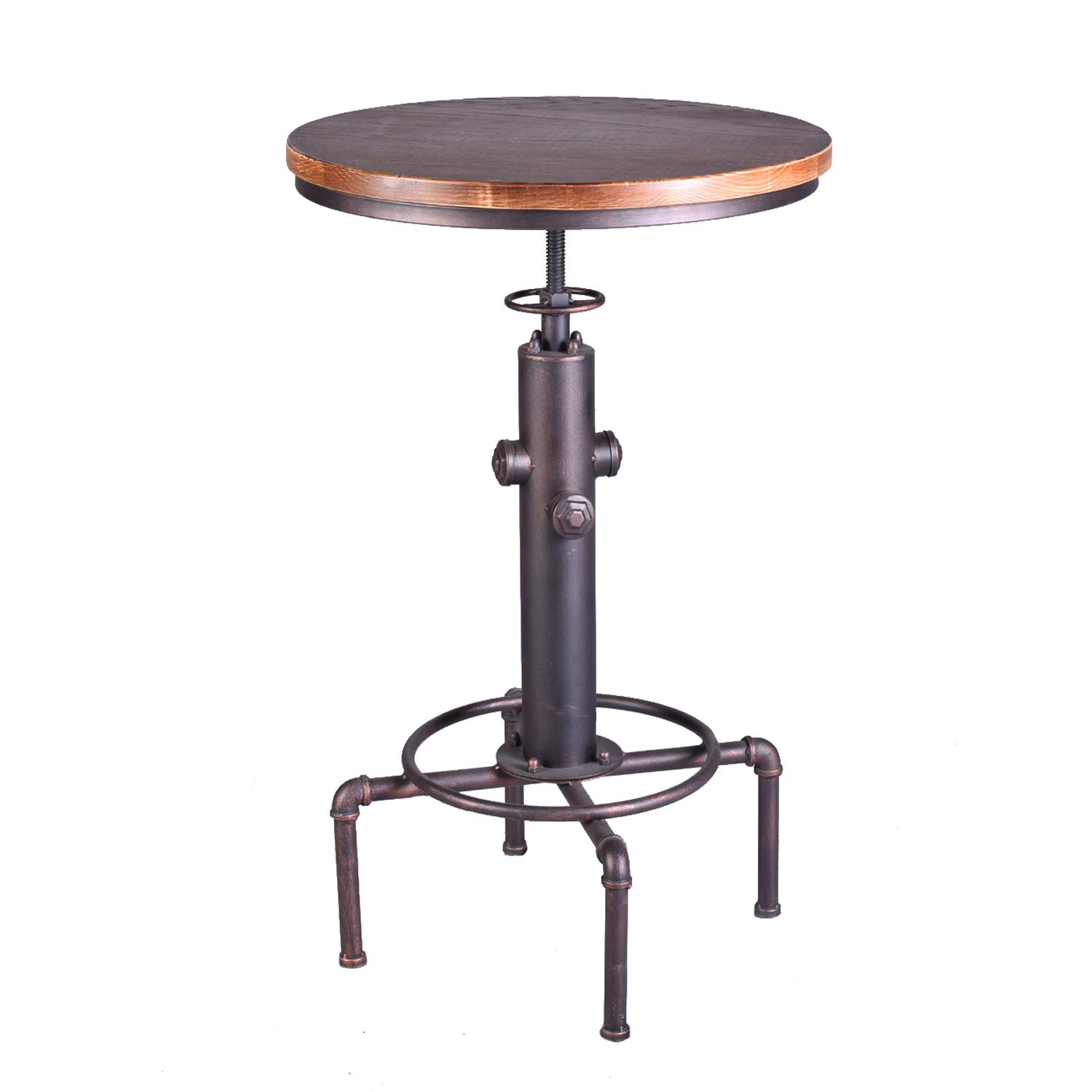 Topower Industrial Bar Table 31.541.3" Adjustable Pub Table Kitchen