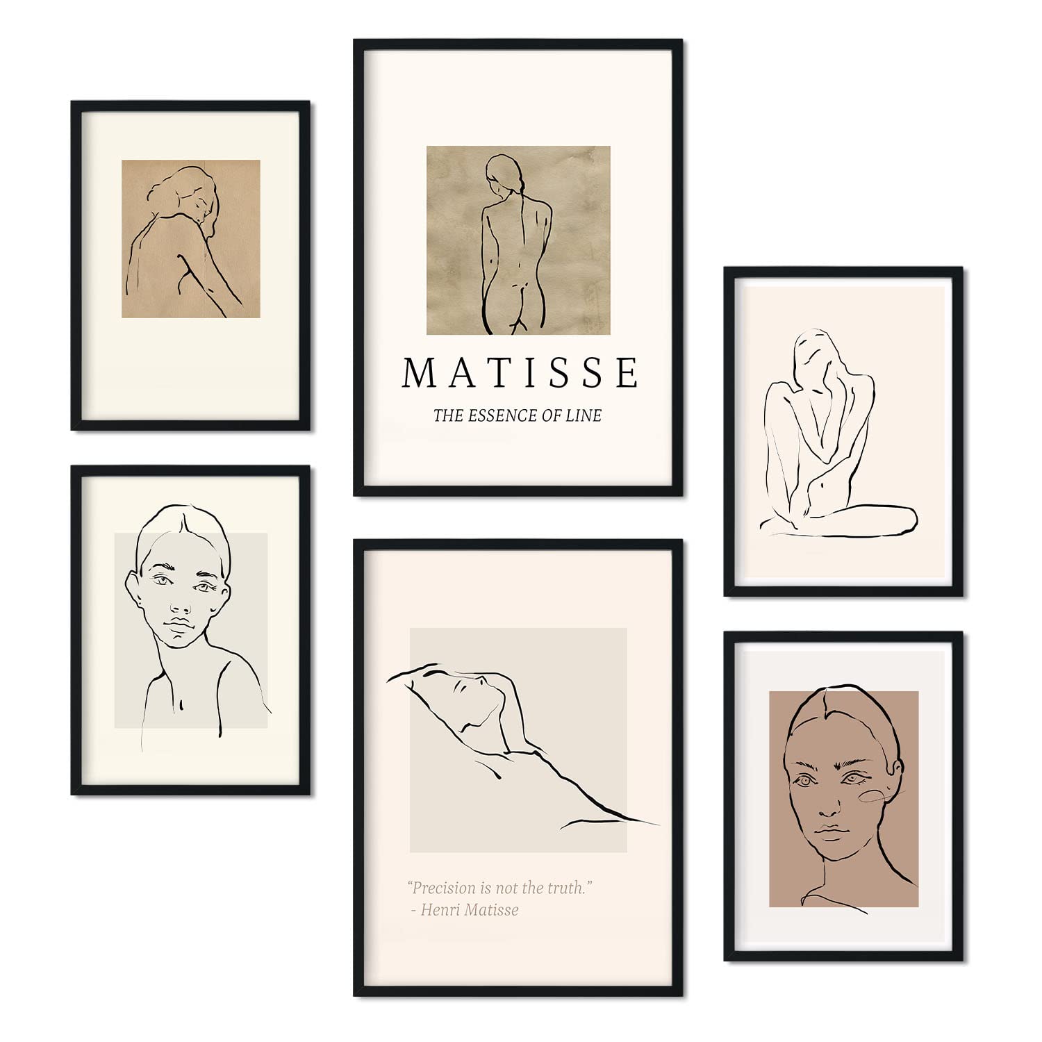 Nacnic Beauty Of Bodies Set Of 6 Posters Collection Of Posters In Collage Aesthetic For Interior Decoration. Sizes A3 And A4. Frameless.