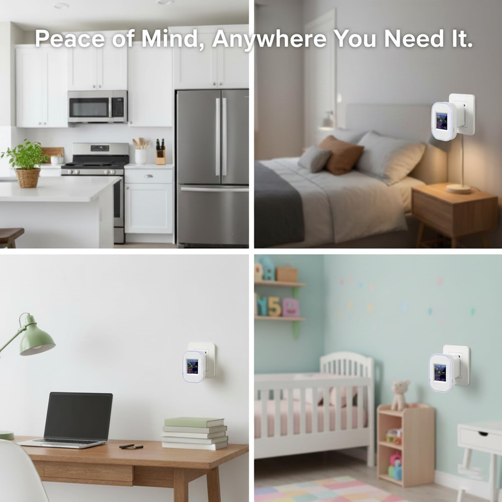 Rilevatore di Monossido di Carbonio e Gas WiFi con Spina, Allarme CO + Gas Naturale Metano GPL Propano Butano, Display LED, Monitoraggio App Tuya/Smart Life, Certificazione EN50291 & EN50194
