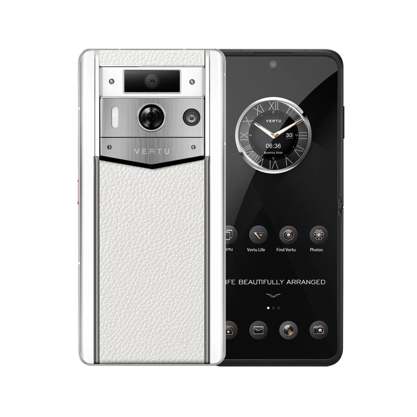Amazon.com: VERTU Metavertu 2 Ai Smartphone 5G with Calfskin White Ceramic  Frame Web 3 Unlocked Android Cell Phone 50MP Camera 120Hz 1.5K AMOLED  Display Dual SIM Fast Charge (Moonlight White) : Cell