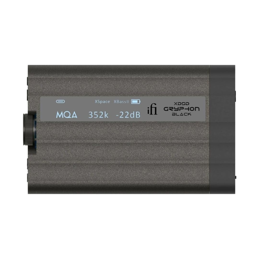 iFi xDSD Gryphon Black Edition – Ultra-Res Portable Balanced DAC/Amp with 4.4mm & 3.5mm Outputs – Bluetooth 5.1, USB-C & S/PDIF – Hi-Res Audio, Full