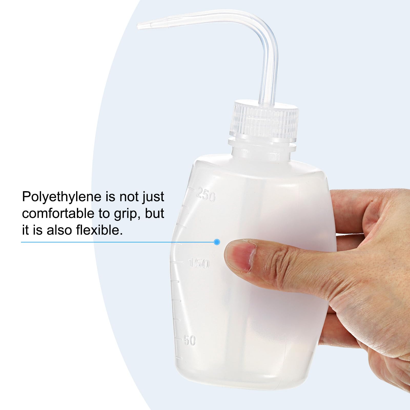 PATIKIL Bottiglie per lavaggio da 500 ml, 12 pezzi, in plastica, a bocca stretta, strumenti per irrigazione, pulizia di laboratorio, lavaggio, irrigazione, conservazione di liquidi, rosa
