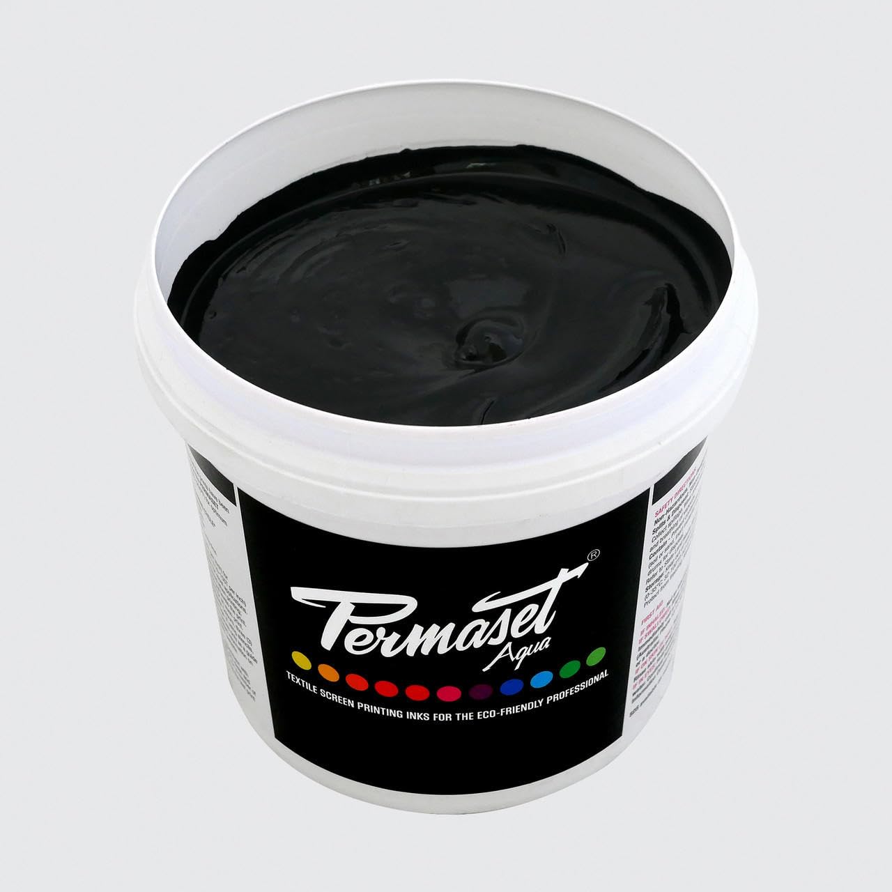 Permaset Aqua Supercover Stoffdruckfarbe, 1 l, Schwarz