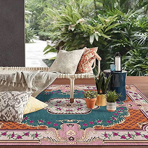 Deurmat indoor Perzische retro etnische red45X75cm Lange tapijt loper Gang Keuken Tapijten Antislip Mat Comfort Matten… - Afbeelding 3