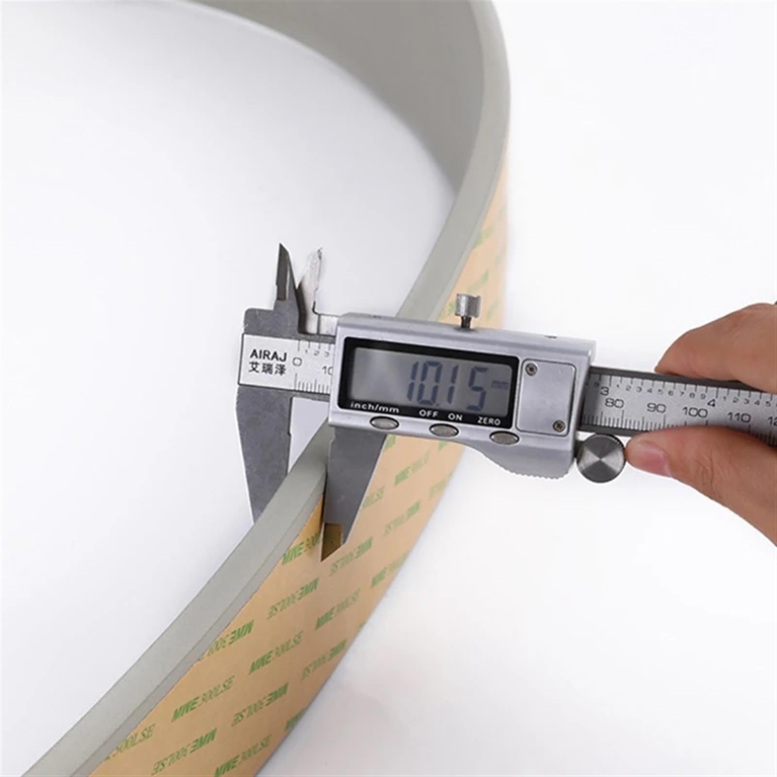 Finiture Del Battiscopa 2 pz m battiscopa autoadesivo linea 3D adesivo da parete ispessito anti-collisione strisce decorative camera letto soggiorno d'angolo(Gold agate)