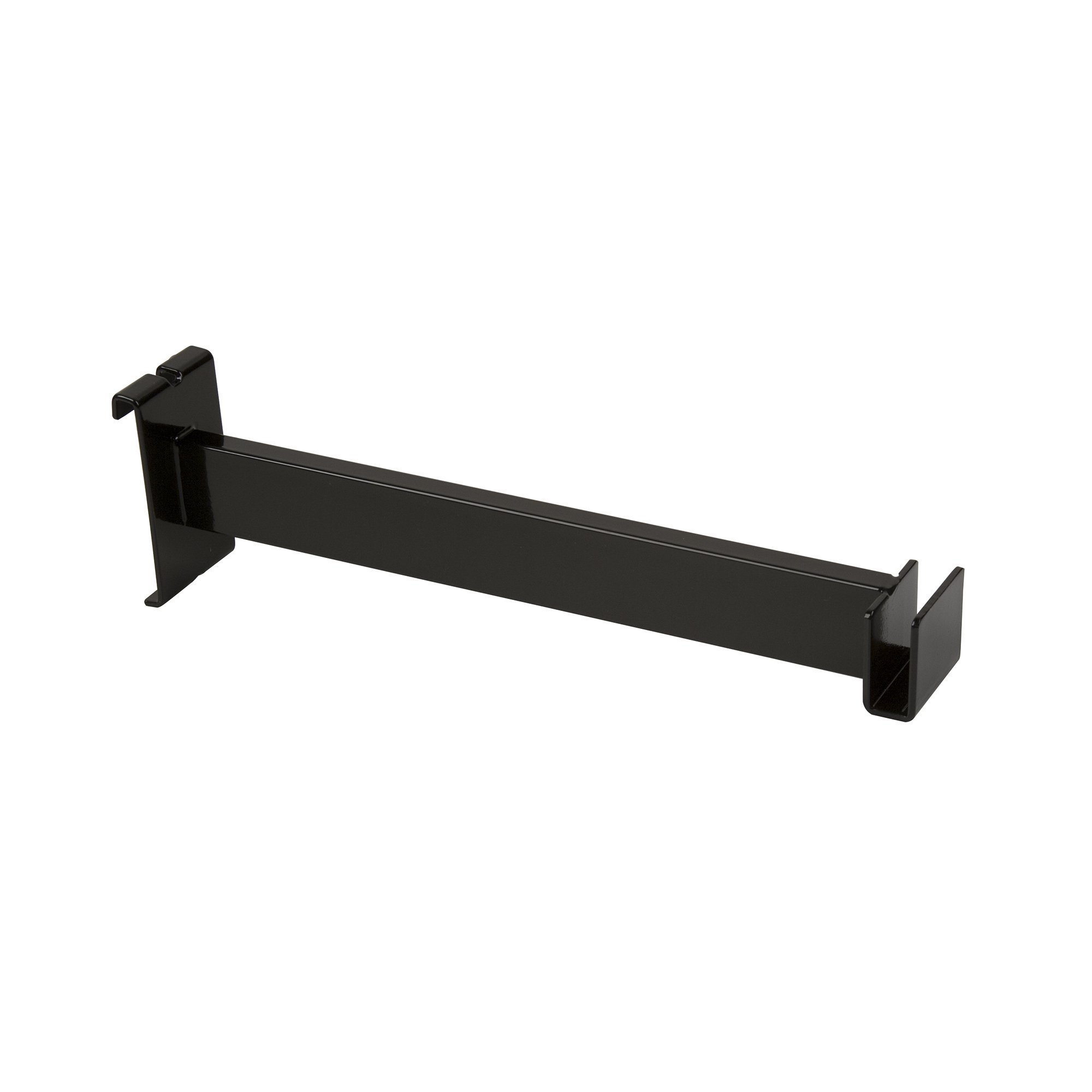 Econoco Hangrail Bracket to Hold Rectangular Tubing, 12" Length, Black (Pack of 24)