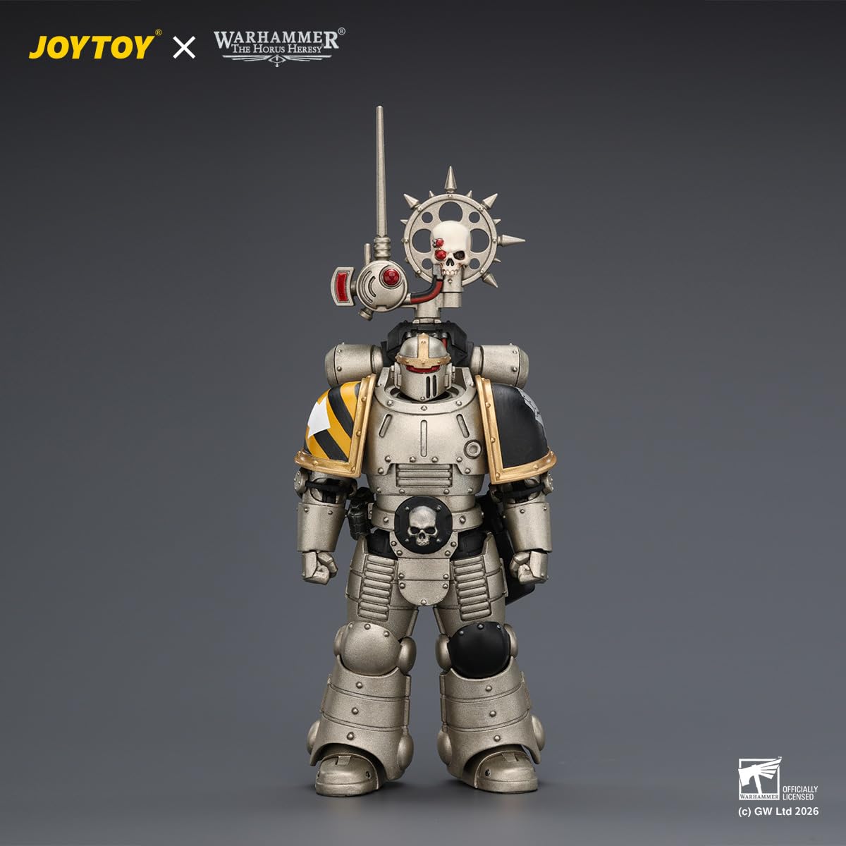 HiPlay JOYTOY Warhammer The Horus Heresy Iron Warriors MkII Legionario 2 con Bolter e Pistola Bolter (JT04469) Figura d'Azione Scala 1/18