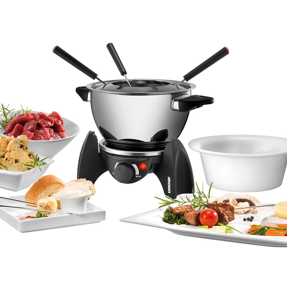 Unold 2074002 Fondue Electrique Acier Inox/Noir
