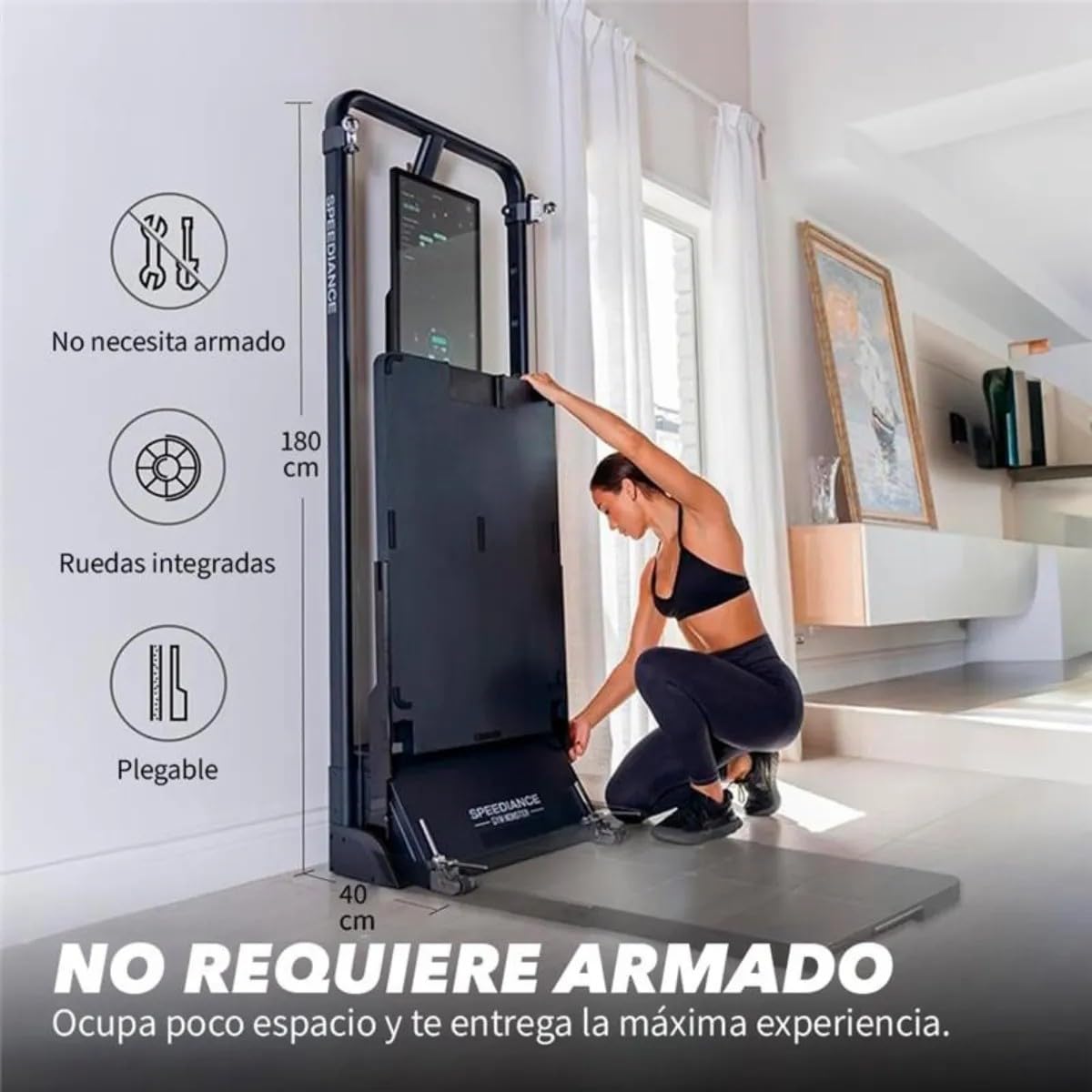 Speediance Gym Monster 2 - Gimnasio en Casa Inteligente Todo en Uno con Resistencia Digital de 100kg, Máquina de Poleas Dual, Banco Ajustable y Pantalla Entrenamiento IA, + 700 Entrenamientos Guiados