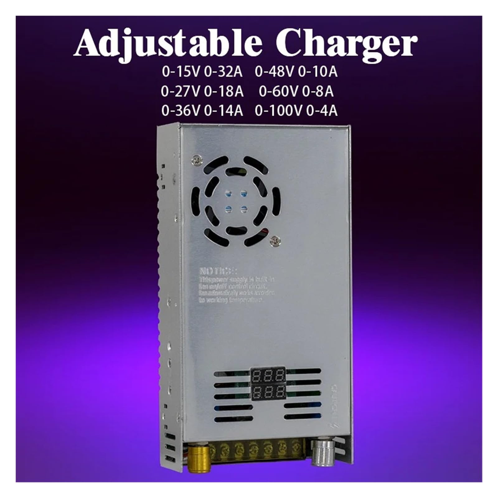 Zasilacz impulsowy o mocy 450 W, regulowany CC CV