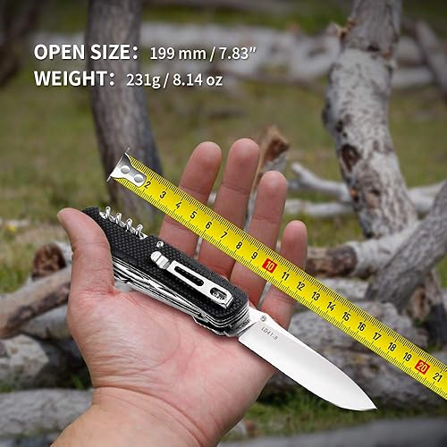 Miniatura 2 de Ruike Pequeño cuchillo de camping ligero plegable EDC supervivencia utilidad cuchillos set grado táctico cuchillo de bolsillo con clip hombres