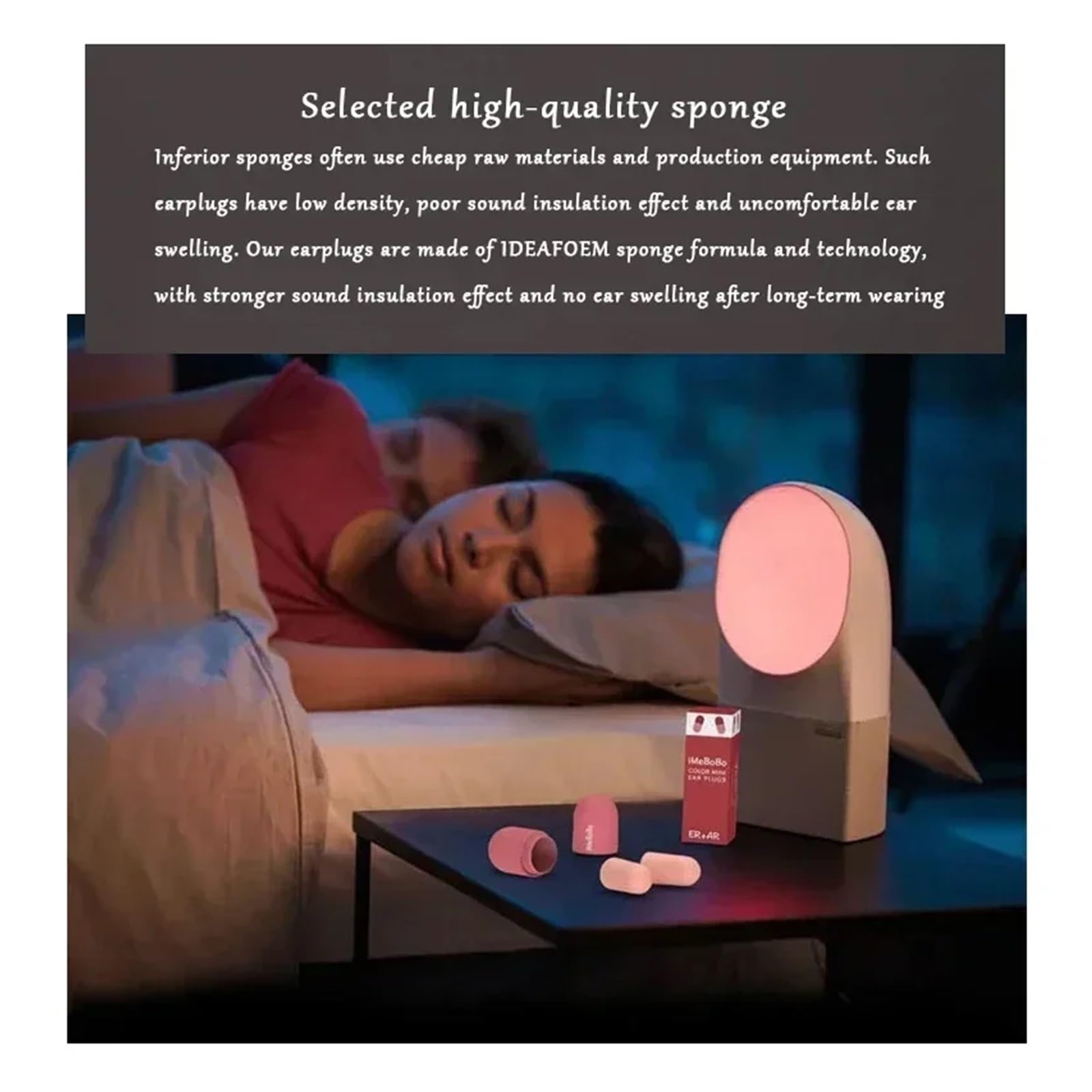 Tapones Oidos Insonorización for dormir, silenciador, rebote lento, protección antirruido, antironquidos(GREEN 10pcs)