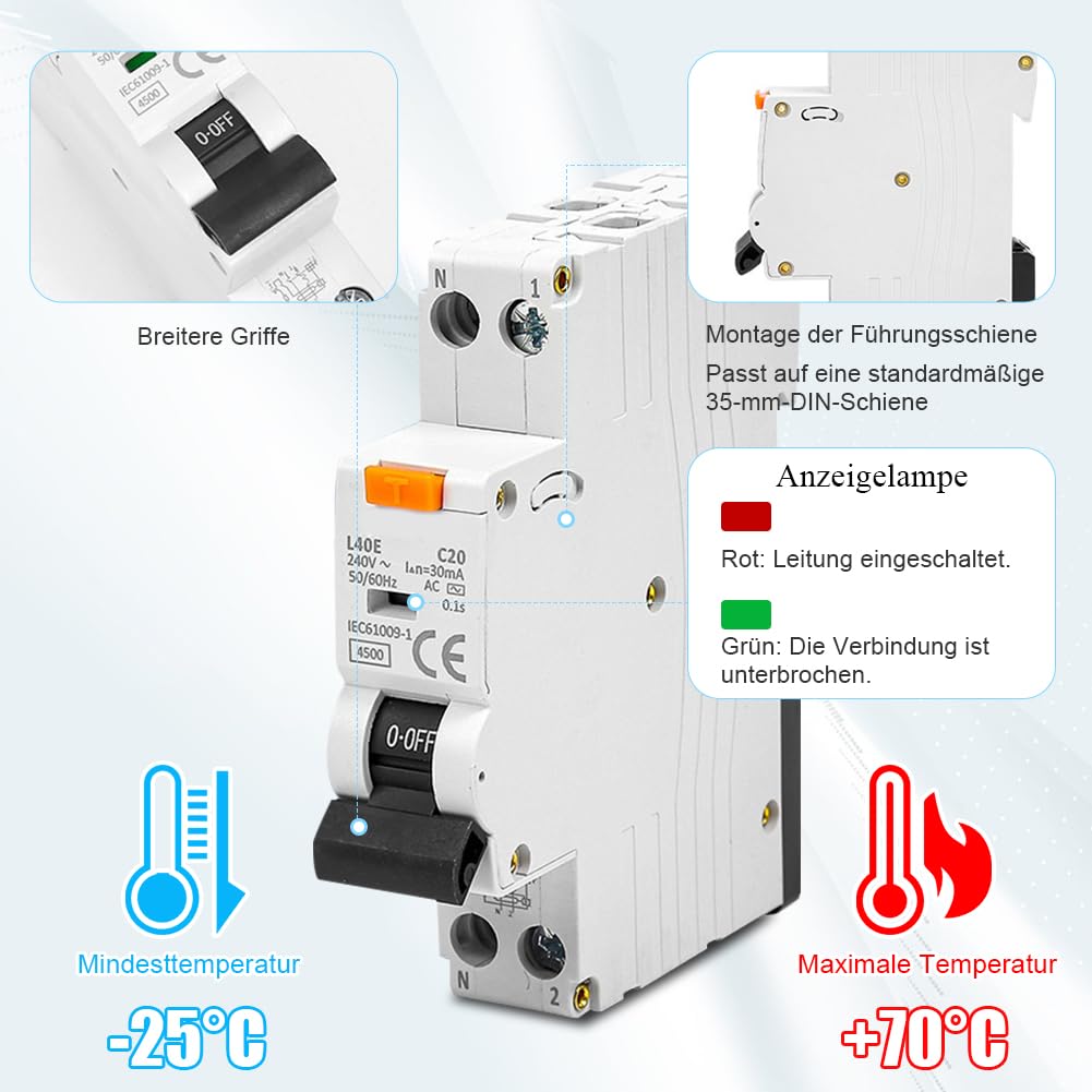 Interruttore Magnetotermico 3 Fasi B16A - Protezione Sovracorrente Per Quadri Elettrici | Montaggio DIN Modulo Din 3p - Foto 11