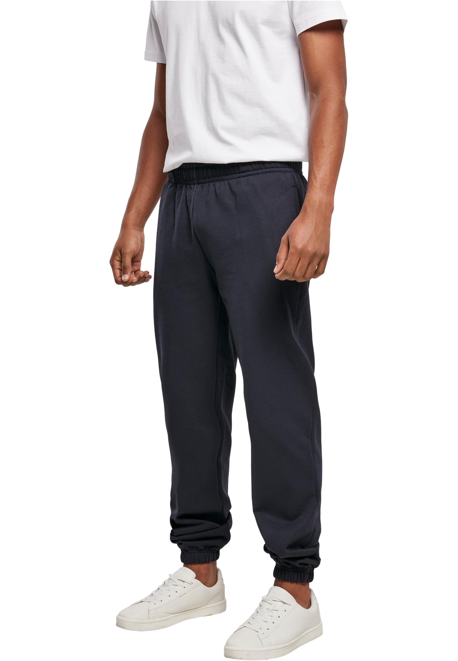Build Your Brand Men's Jogging Bottoms, Basic Sweatpants, Sports Trousers for Men, Sizes XS - 7XL, Navy, S