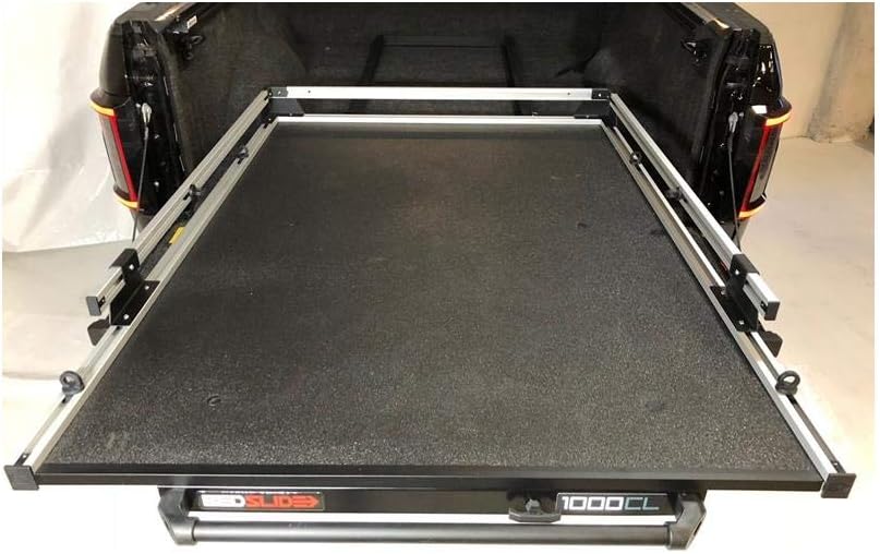 BedslideClassic (63" X 47") | 10-6347-CLS | Durable Sliding Truck Bed Cargo Organizer | Made in The USA, 1,000 lb Capacity (Silver)