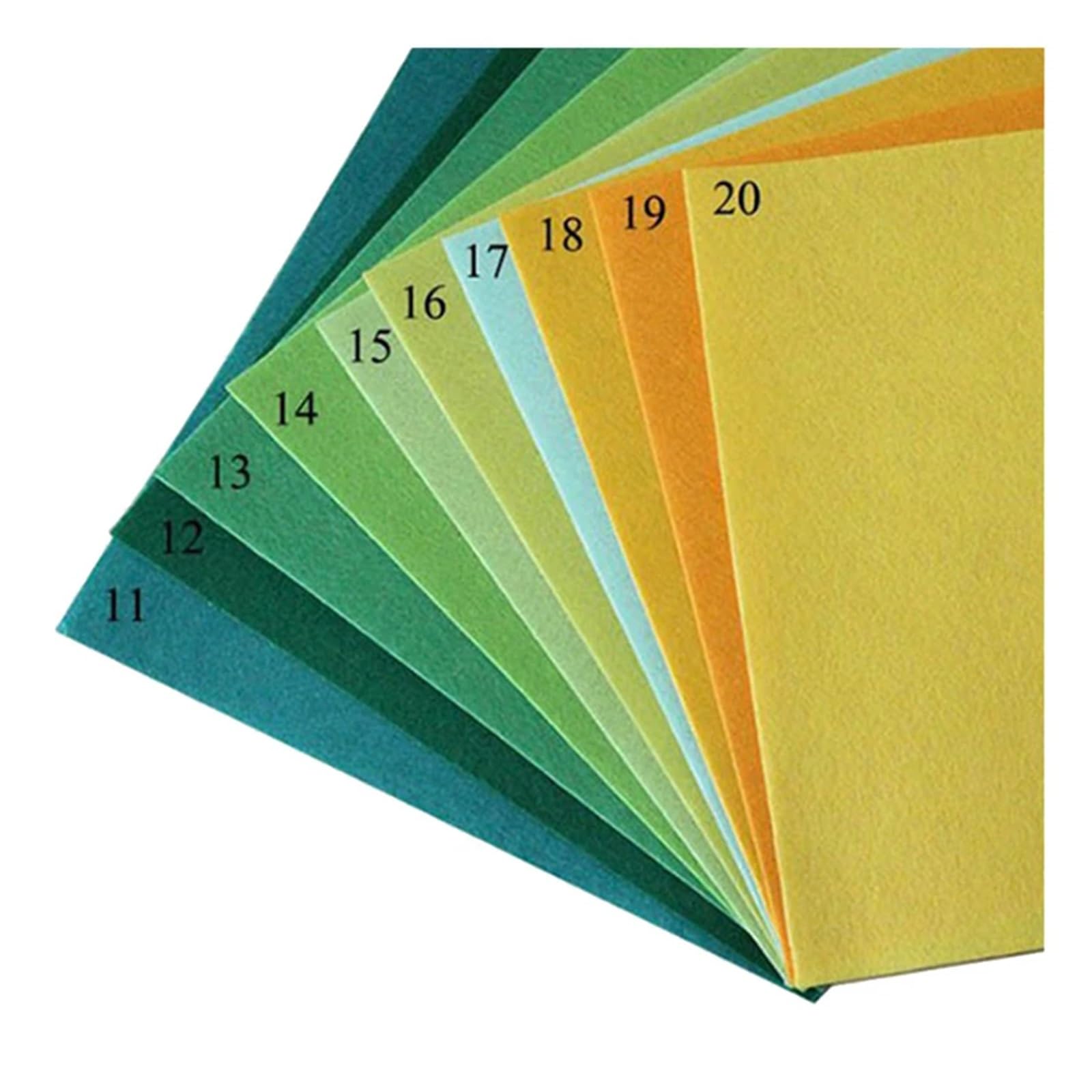 OZLCUA Tissu En Feutre Lot de 40 pièces feutrine douce et non tissée 15 x cm for loisirs créatifs couture. Couleurs assorties