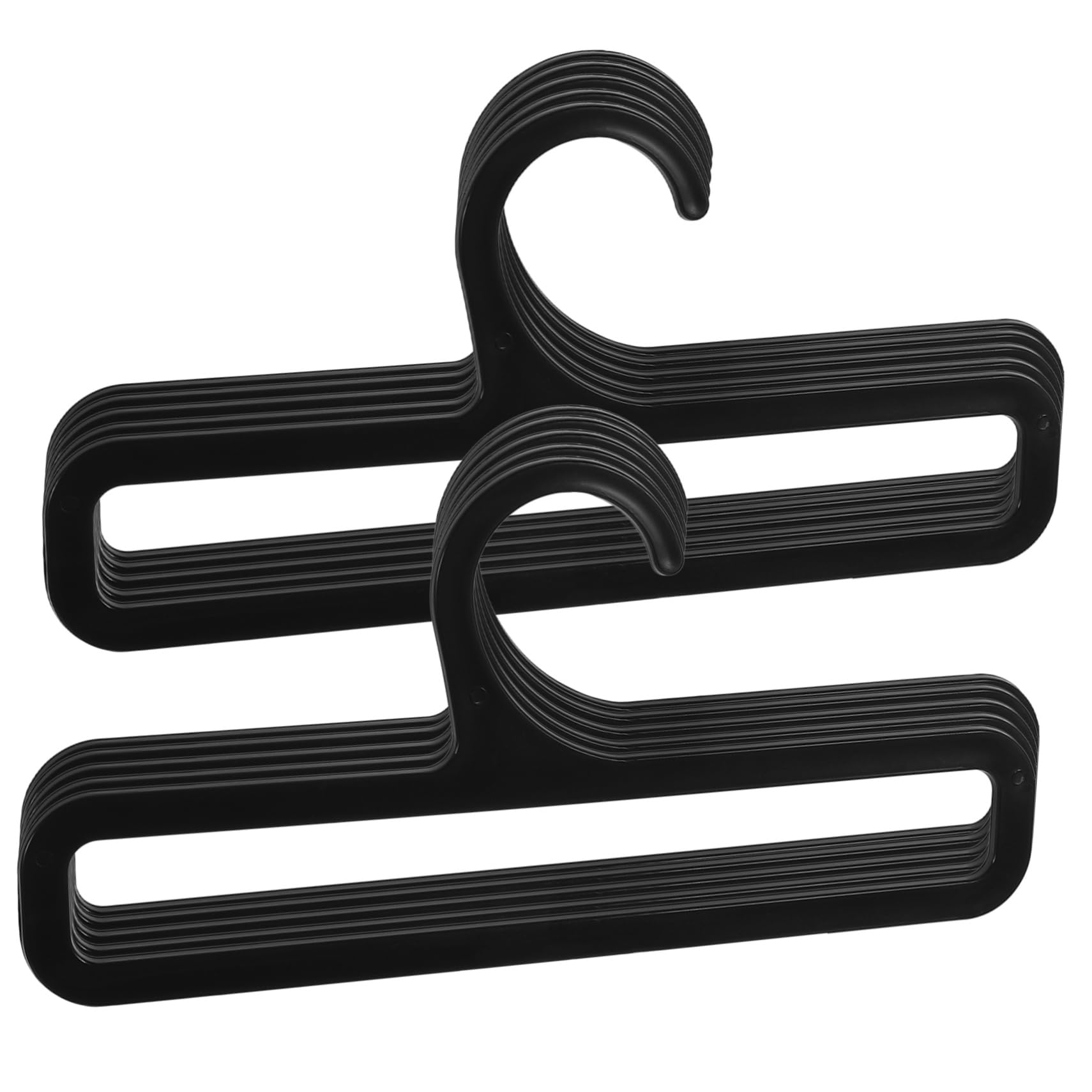 SOLUSTRE 10pcs Scarf Hanger Organizer Rack Multi Functional Belt and Tie Storage Scarf Holders for Closet Home Use and Retail Display