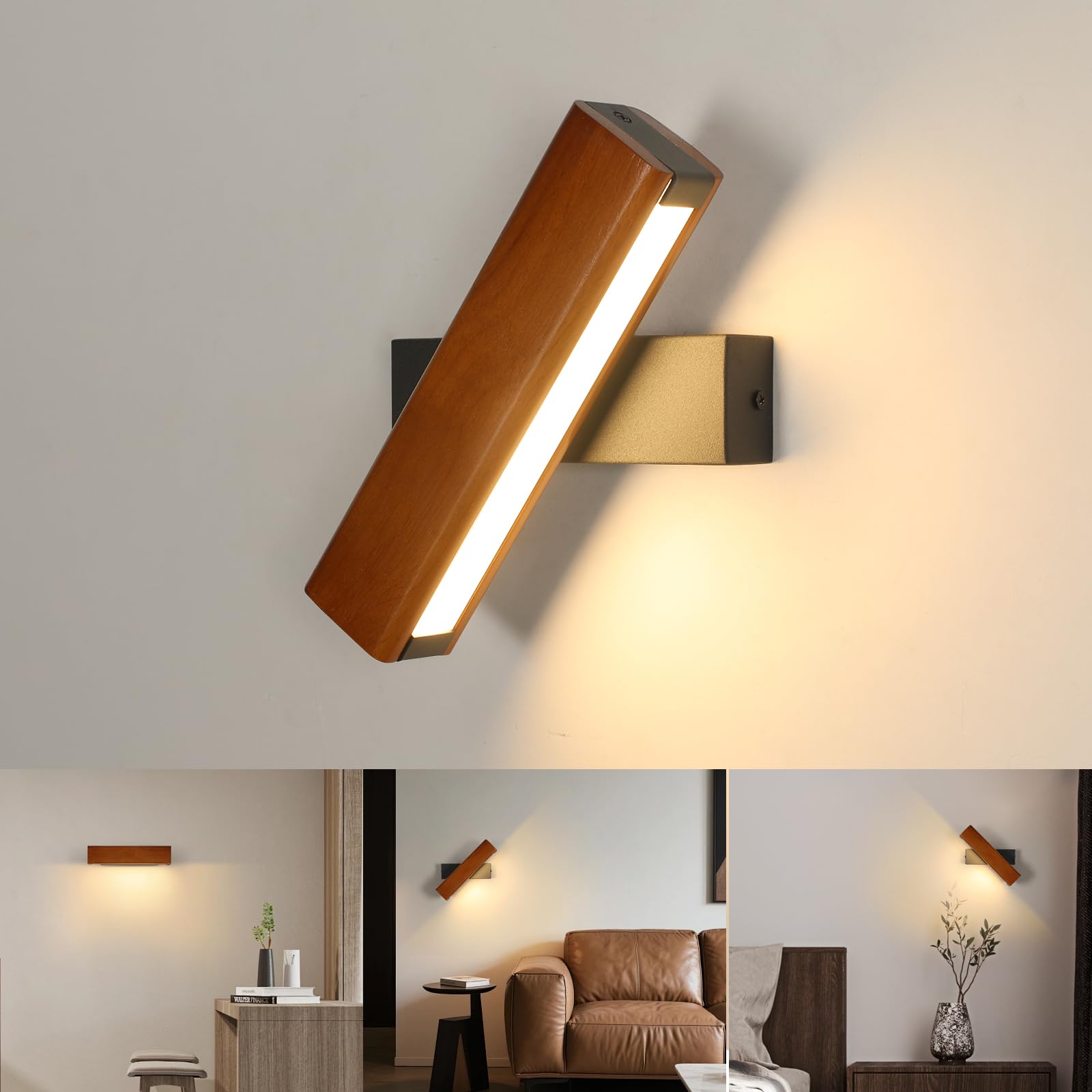 LED Wandlamp Binnen met Touch Control Dimbaar Bedlampje Moderne Wandverlichting Touch Schakelaar Metaal Rond Wandlicht voor Slaapkamer Woonkamer Kantoor Hotel Hal Trappenhuis Muurlampen, Goud LED Wandlamp Binnen met Touch Control Dimbaar Bedlampje Moderne Wandverlichting Touch Schakelaar Metaal Rond Wandlicht voor Slaapkamer Woonkamer Kantoor Hotel Hal Trappenhuis Muurlampen, Goud