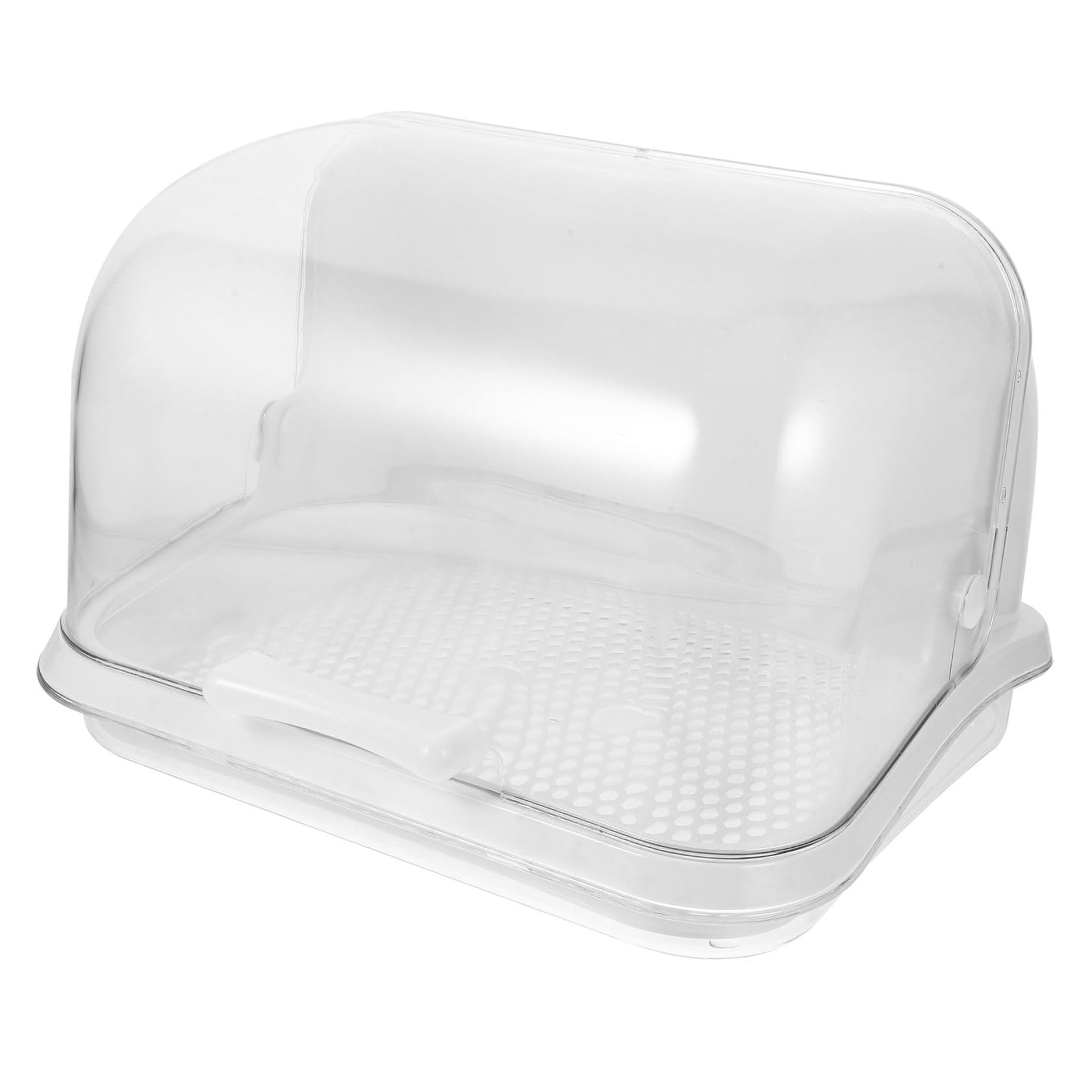 Boîte de Rangement pour Biberons et Vaisselle Bébé en PP Blanc Fonction Égouttoir Sécurisée pour Organiser et Sécher Les Gobelets et Ustensiles en Toute Simplicité