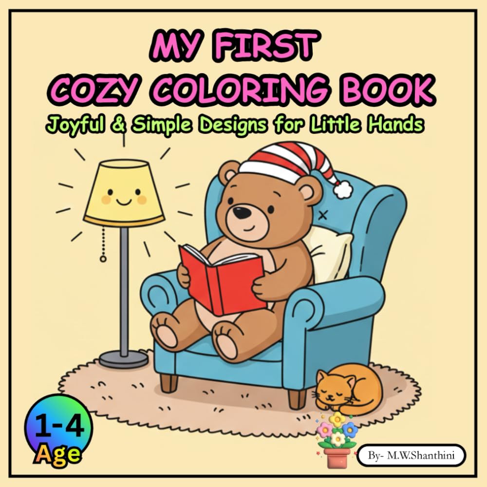 My First Cozy Coloring Book: Joyful & Simple Designs for Little Hands (The "Joyful Jiffy Toddler" Series)