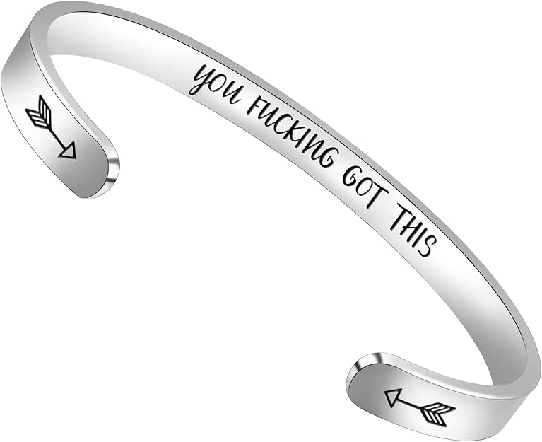 Btysun Bracelets for Women Mothers Day Bracelet Gifts from Daughter Inspirational Gifts for Women Graduation Gifts for Her Motivational Birthday Cuff Bangle Friendship Personalized Mantra Jewelry…