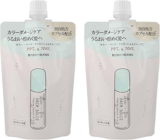 HAIR DOLCE ヘアドルチェ プレミアムカプセルミルク 詰替え用 200mL×2個 洗い流さないトリートメント ヘアミルク カラーダメージケア しっとり ツヤツヤ シャルドネの香り