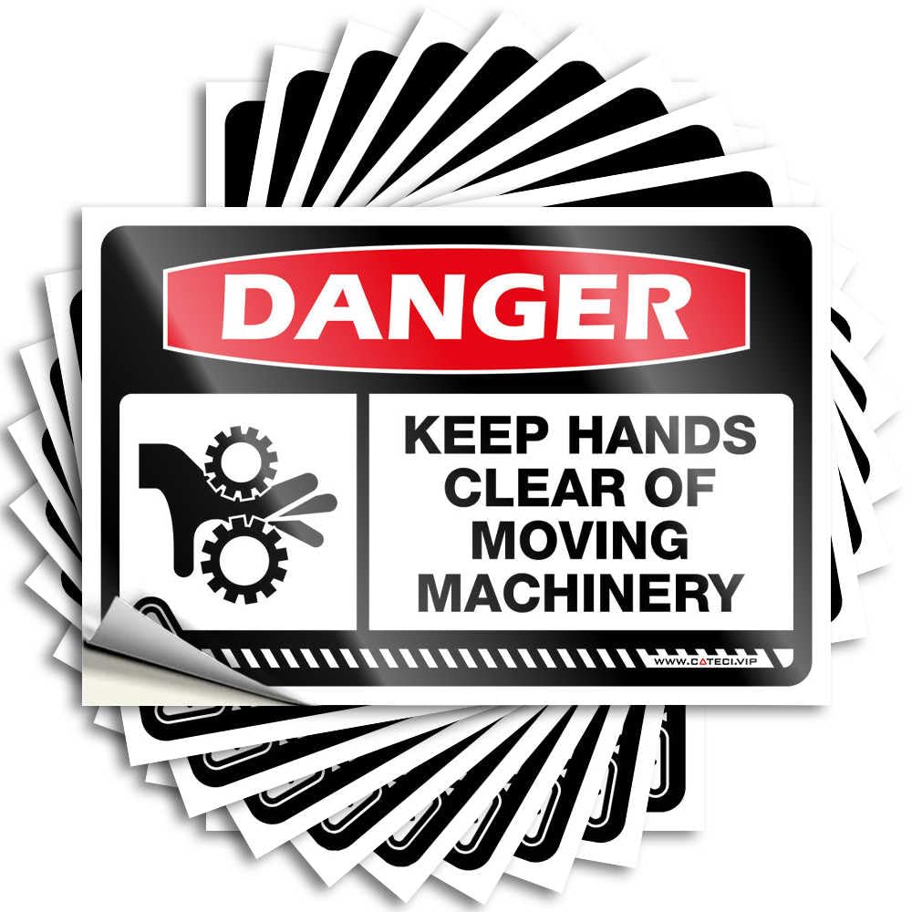 Fzfn Men's Colour Danger Keep Hands Clear Of Moving Machinery Country Stuff Western - Decals Case Waterproof Decal(12X18cm)