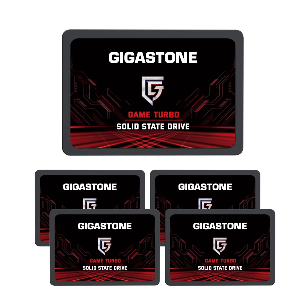 Gigastone Game Turbo 5-Pack 128GB SSD SATA III 6Gb/s. 3D NAND 2.5" Internal Solid State Drive, Read up to 520MB/s. Compatible with PC, Desktop and Laptop, 2.5 inch 7mm (0.28”)-image-20