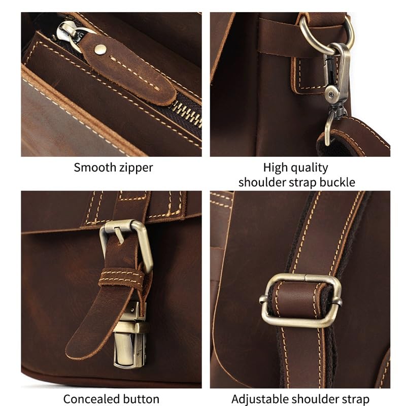 Cover Commuter Crossbody Single Shoulder Square Bag Messenger Bag Retro Crossbody Bag3