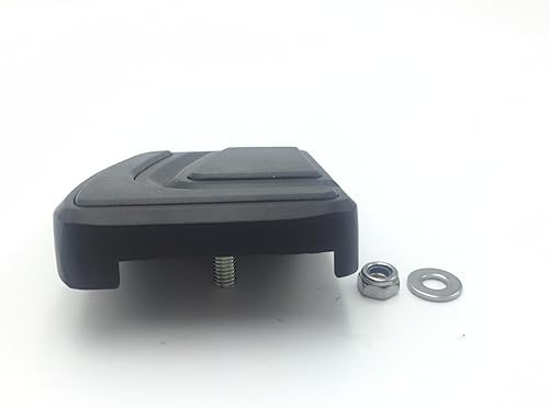 Miniatura 5 de XKH - Pastilla de pedal de freno con ranura de flujo de aire pequeña negra compatible con Harley Davidson Softail Standard FXST CVO Fat Bob FXDFSE2