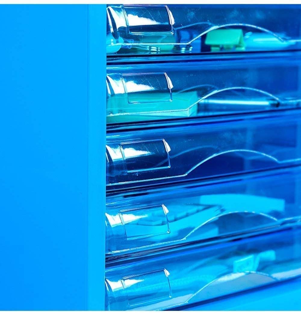 Armadio File/Rack, 5 ° Piano Desktop Plastic Depost Box Family Office Cabinet Desktop Archive Archive Manager,C.