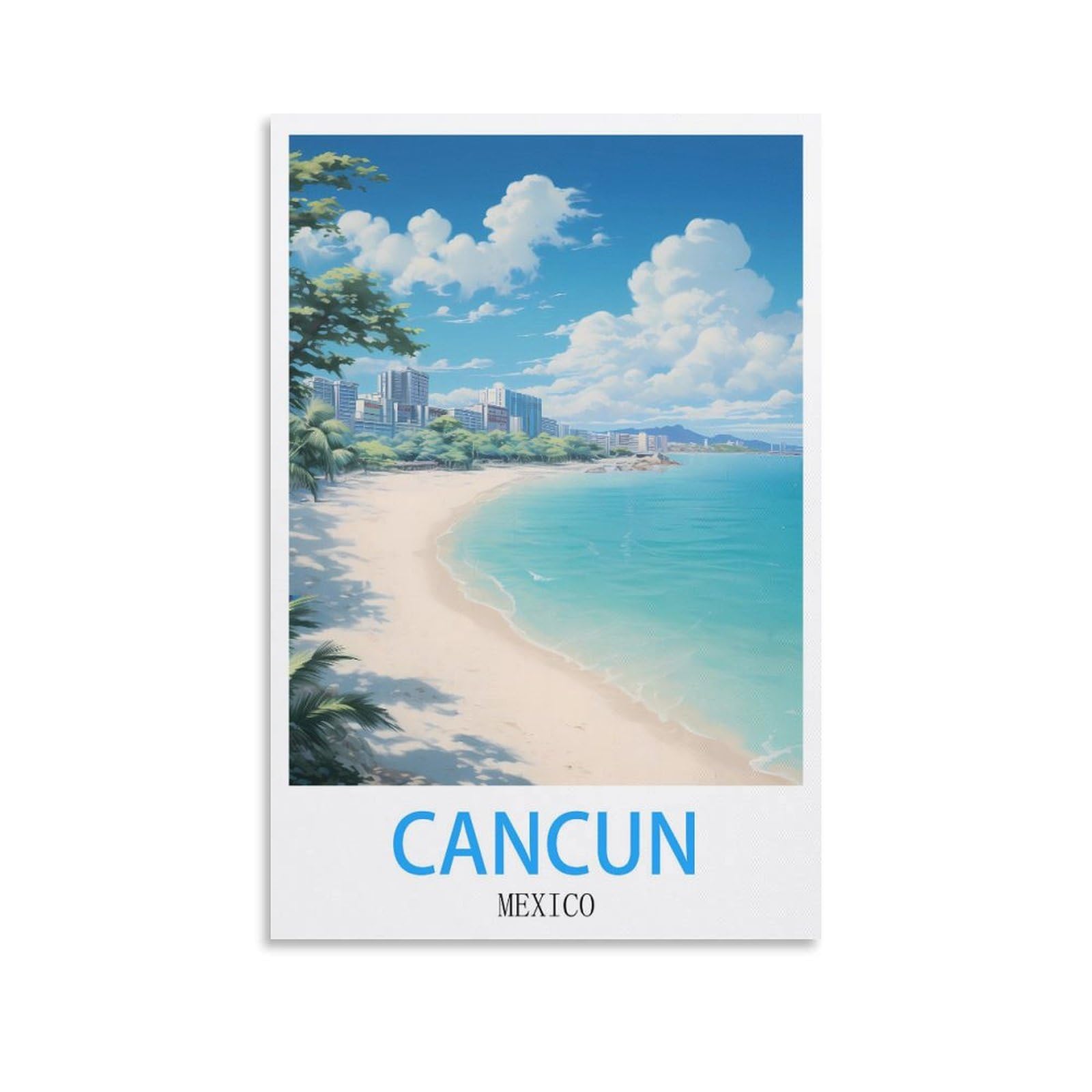 Metal Bar Signs Vintage Cancun Mexicos Travel Tin Signs Metal Poster Wall Decor Office Cafe Bathroom Badroom 15x30cm