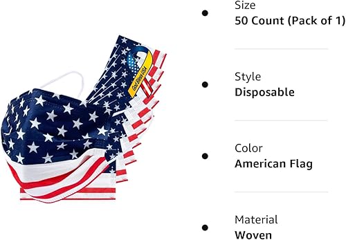 Miniatura 5 de Everydayspecial Máscara de seguridad desechable de 3 capas de protección facial para adultos, 50 unidades (rosa intenso)