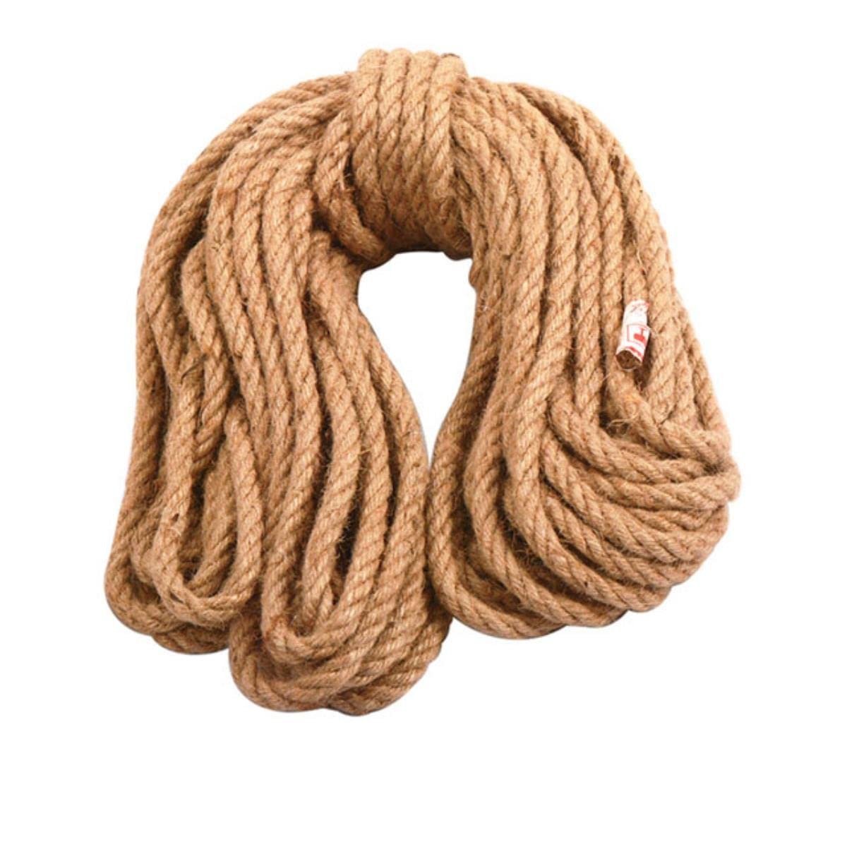 8mm 3/10/20/50M Corda di Iuta Naturale Spago Corda di Canapa Corda Intrecciata Stringa per Animali Domestici Fatti a Mano Decorazione Artigianale Fai da Te-50m